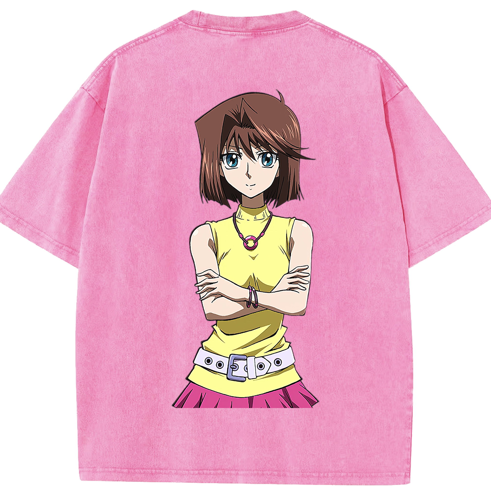 （画像用） 遊☆戯☆王 Yu-Gi-Oh! 綿100% ヴィンテージ風 半袖Tシャツ（背面プリント）